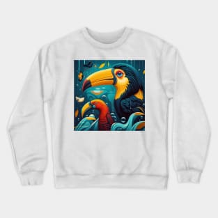 Beautiful Toucans Crewneck Sweatshirt